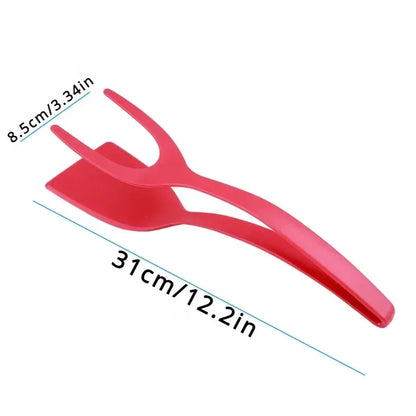 Espátula Pinça de Silicone 2 em 1 – Praticidade e Versatilidade na Cozinha