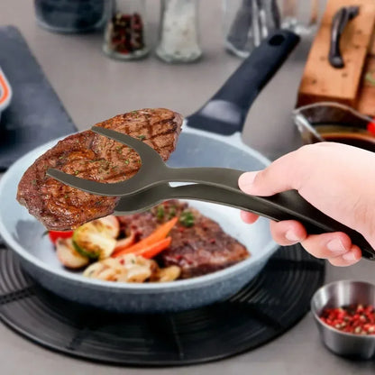 Espátula Pinça de Silicone 2 em 1 – Praticidade e Versatilidade na Cozinha